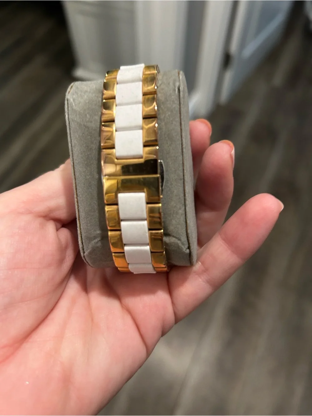 kate spade White, Gold and Rose Gold Link Watch